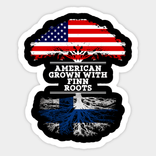 American Grown With Finn Roots - Gift for Finnish From Finland Sticker